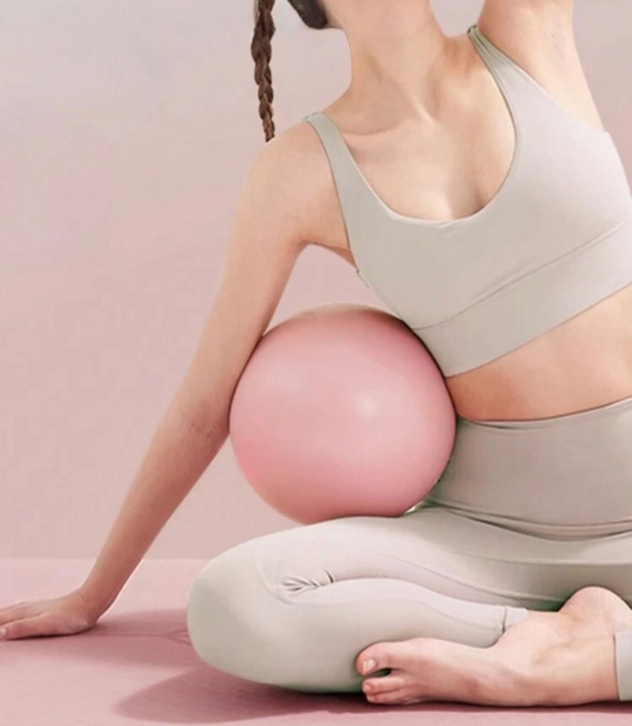 Pilates pink ball