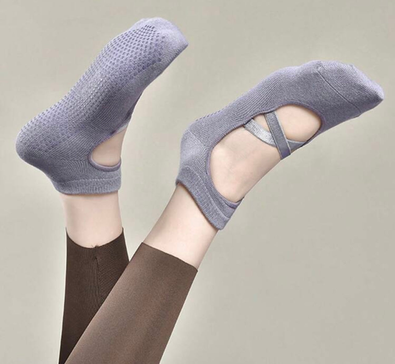 Purple workout socks