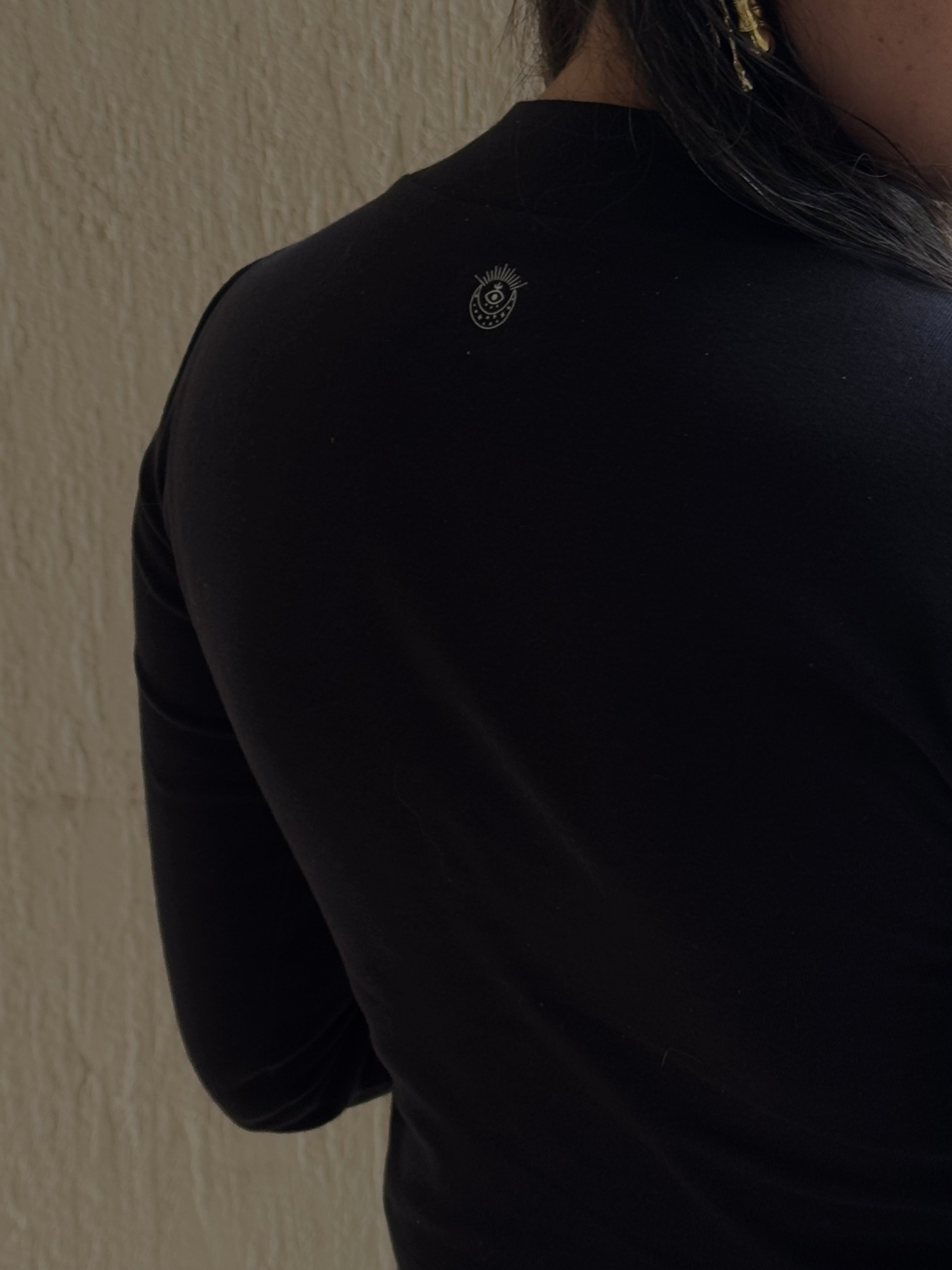 Charcoal Cotton Long Sleeve